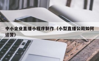 大连中小企业直播小程序制作（小型直播公司如何运营）